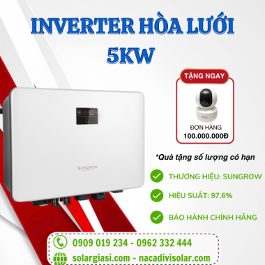 Inverter hòa lưới Sungrow 5kw 1 pha SG5.0RS Inverter hòa lưới Sungrow 5kw 1 pha SG5.0RS