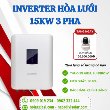 Biến tần Sungrow 15kW 3 Pha 380V SG15KTL-M Biến tần Sungrow 15kW 3 Pha 380V SG15KTL-M