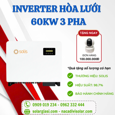 Inverter Solis 3 Pha 60kW S5-GC60K  Inverter Solis 3 Pha 60kW S5-GC60K