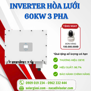 Inverter Hòa Lưới Deye SUN-60K-G Inverter Hòa Lưới Deye SUN-60K-G