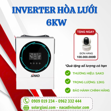 Inverter Sako 6KW – Biến tần Sako 6kw – 48VDC  SUNPOLO 6KW