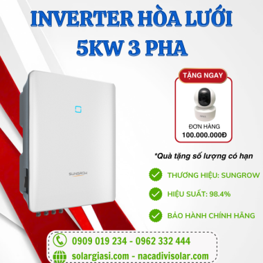 Inverter hòa lưới Sungrow 5kw 3 pha SG5.0RT Inverter hòa lưới Sungrow 5kw 3 pha SG5.0RT