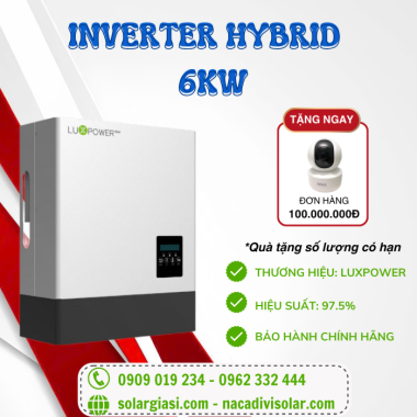 Inverter LUXPOWER HYBRID 6KW LXP-6K MG Bản Cao Cấp Inverter LUXPOWER HYBRID 6KW LXP-6K MG Bản Cao Cấp