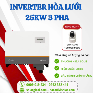 Inverter Solis 25KW 3 pha - 5G