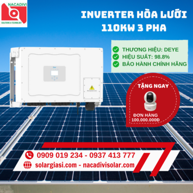 INVERTER HÒA LƯỚI DEYE SUN-110K - G03 -  3 pha INVERTER HÒA LƯỚI DEYE SUN-110K - G03 -  3 pha