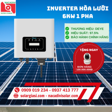 Inverter Hòa Lưới Deye SUN-6K-G05P1-EU-AM2 Inverter Hòa Lưới Deye SUN-6K-G05P1-EU-AM2