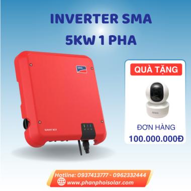 Inverter hòa lưới SMA Sunny Boy 5KW 1 pha 220V