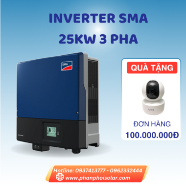 Inverter Hòa Lưới SMA Sunny Tripower 25kW 3 pha 380V