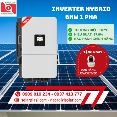 INVERTER HYBRID DEYE 6kW 1 PHA SUN-6K-SG05LP1-EU-SM2 INVERTER HYBRID DEYE 6kW 1 PHA SUN-6K-SG05LP1-EU-SM2