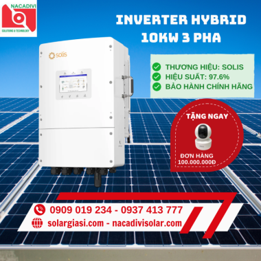Inverter hybrid Solis 10kw 3 pha S6-EH3P10K02-NVYD-L