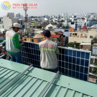 Nacadivi thi công lắp đặt điện năng lượng 25kwp tại Tân Bình - TPHCM