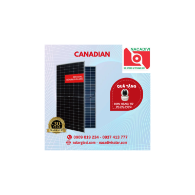 Tấm Pin Năng Lượng Mặt Trời Canadian 615W