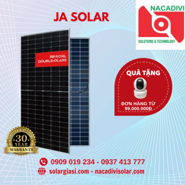 Tấm Pin Năng Lượng Mặt Trời JA 610W